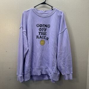 Aerie Lavender Graphic Sweatshirt